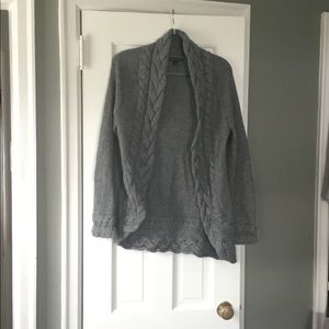 Banana Republic Grey Open Knit Sweater